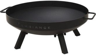 Ambiance Westmann Fog&oacute;n De Metal Negro 53 Cm De Di&aacute;metro 40 Cm De Altura