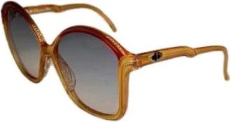 Dior Pre-owned Accessories, female, Orange, Size: ONE SIZE Pre-owned Plastic Sunglasses