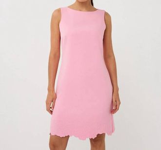 Esqualo Falla Flower Bottom Sleeveless Mini Dress In Romance Rose