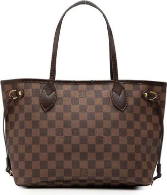 Louis Vuitton Borsa tote Neverfull PM in tela Damier Eb&egrave;ne 2008 - Marrone