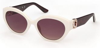 Guess GU00104 21B Womens Sunglasses White Size 56