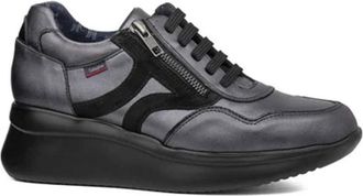 Callaghan Su&egrave;de Zip Sneakers met Rubberen Zool - Dames - Sneakers - Zwart - 40 EU - Su&egrave;de - Schoenen