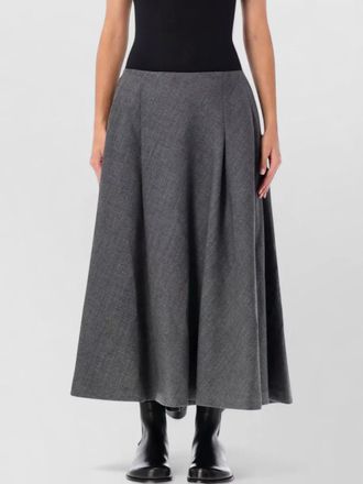 Ami virgin wool maxi skirt