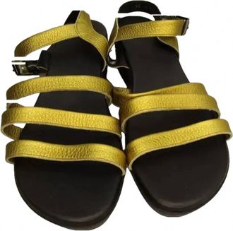 Arche New Arche Womens Socool Sandals Ankle Strap Buckle Wedge Cushion Size 10 In Black, Gold