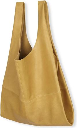 Cortana Extra Grote Shopper Tas - Dames - Shoppers - Geel - ONE Size - Leer - Tassen