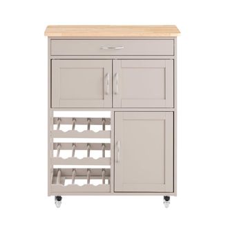 SoBuy Carrito de servir para cocina con 3 puertas y 1 caj&oacute;n