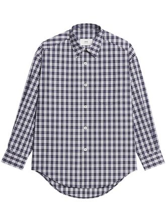 Ami Camicia tartan - Blu