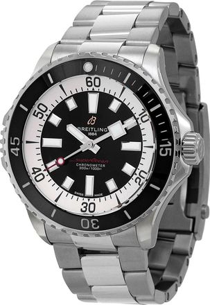 Breitling Pre-owned Breitling Superocean Automatic Chronometer Black Dial Mens Watch A17378211B1A1