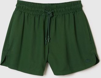 Lacoste Womens Lacoste Fluid Lyocell Shorts in Green