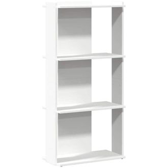 vidaXL Librería 3 niveles madera ingeniería blanco 60x30x120 cm Vidaxl
