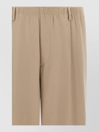Cellar Door virgin wool wide-leg pleated trousers