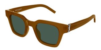 Saint Laurent SL M157 005 Womens Sunglasses Brown Size 47 - Free RX Lenses - Free RX Lenses