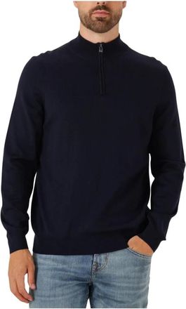 HUGO BOSS Heren, Truien, Blauw, Maat: 2XL Wol