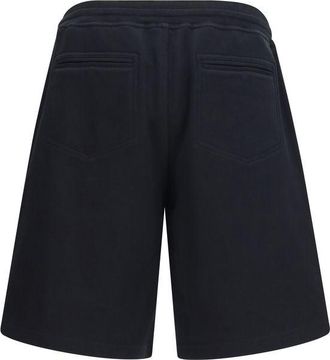 Brunello Cucinelli Mens Black Cotton Bermuda Shorts