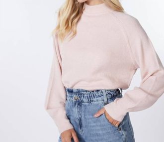 Esqualo Cable Raglan Sweater In Sepia Rose