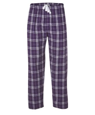 Boxercraft Mens Cotton Flannel Pant with Pockets - Updated Mens FIT New Mens Style Harley - Mens Fit, Purple/White M