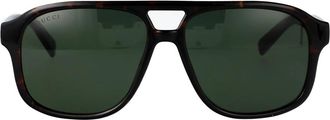 Gucci Stijlvolle zonnebril Gg 1856S - Heren - Zonnebrillen - Bruin - 57 MM - Accessoires