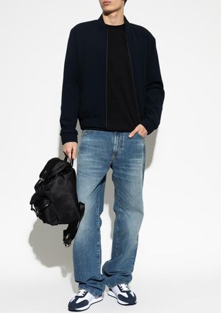 Emporio Armani Jacket With Pockets, Mens, Navy Blue