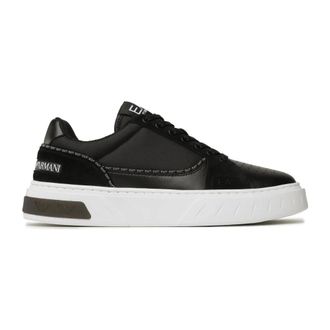 Emporio Armani Sneakers, female, Black, 2 UK, Black White Casual Sneaker for Women