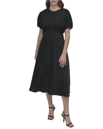 DKNY Dkny Mix Media Dolman Dress