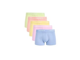 Lacoste 5-Pack Logo Trunks Mens Underwear : XS (EUR 3), Cotton/Elastane