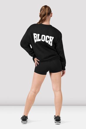 Bloch Apex Teen Motion Oversized Sweat, Snow Marle