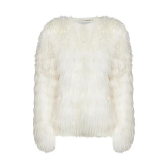 Ermanno Scervino Giubbino in pelliccia - Dames - Jassen - Beige - S - Jassen