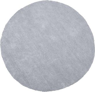 Beliani Shaggy Rug DEMRE Light Grey &oslash; 140 cm