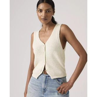 Levi's Gebreid vest zonder mouwen met V-hals