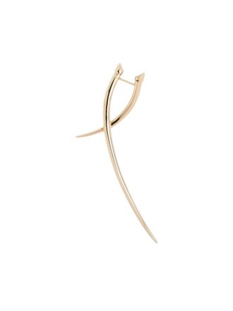 Shaun Leane Sabre Statement Crossover earring - unisex - Gold Plated Sterling Silver - One Size