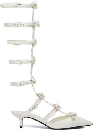Valentino Ladies White Heels, US Size 9.5