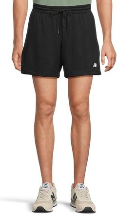 New Balance Sport Essentials Mesh Shorts 5 Mens Shorts Black : 2XL 5, Mesh/Polyester