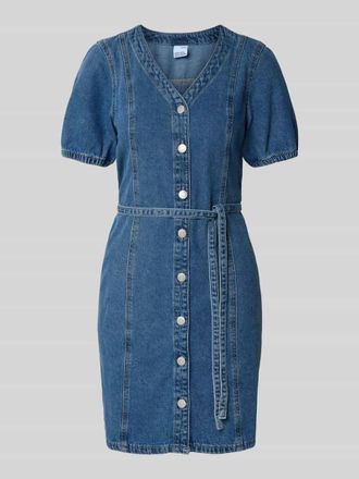 Vero Moda Regular Fit Jeanskleid aus Baumwoll-Viskose-Mix Modell JANET in Jeansblau, Gr&ouml;&szlig;e XS
