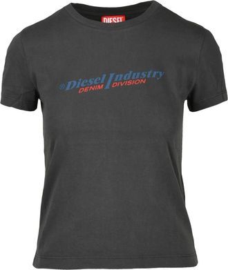 Diesel Tops, Dames, Zwart, XL, Katoen, T-shirt