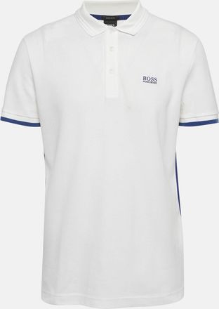 HUGO BOSS Boss By Hugo Boss White Cotton Pique Polo T-Shirt