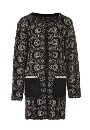 Faina Vest Dames zwart en wit