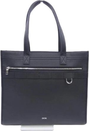 Dior Pre-owned Tote Bag - Heren - Vintage Shopper - Zwart - ONE Size - Leer - Vintage