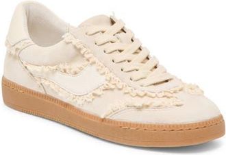 Dolce Vita Notice Lace Trim Sneaker in Ivory Suede at Nordstrom, Size 9.5