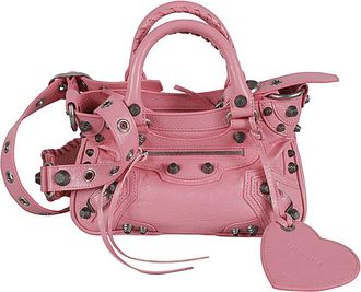 Balenciaga Pink Le Cagole small leather shoulder bag
