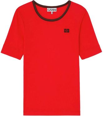 Ganni Logo-detail T-shirt