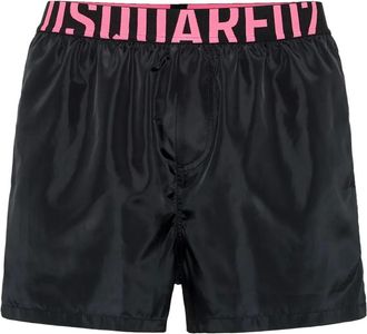 Dsquared2 Costume da bagno con banda logata - Nero