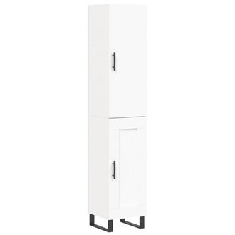 Berkfield Home Highboard White 34.5x34x180 cm Engineered Wood