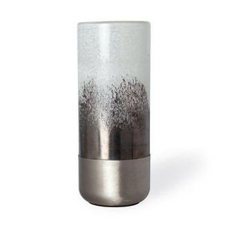 Mercana Baltic Metal Bottom Glass Vase in Silver at Nordstrom, Size X-Large