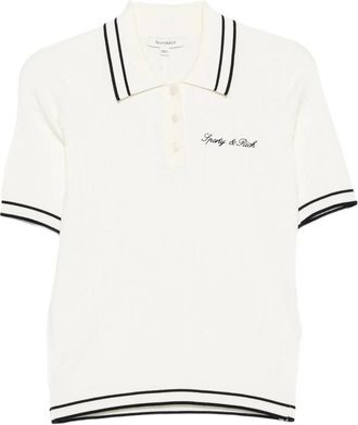 Sporty & Rich Cable-knit Polo Shirt