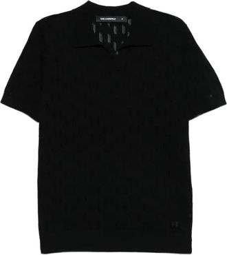 Karl Lagerfeld Heren, Truien, Zwart, Maat: S