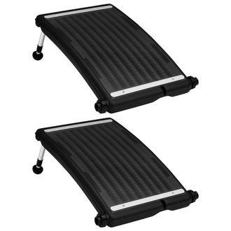 vidaXL Paneles Calefactores Solares De Piscina Curvos 2 Uds 72,5x46 Cm Vidaxl