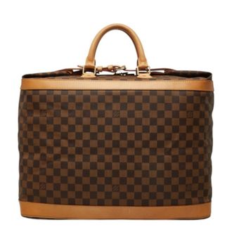 Louis Vuitton Damier Brown Pvc Leather Boston Bag (Pre-Owned)