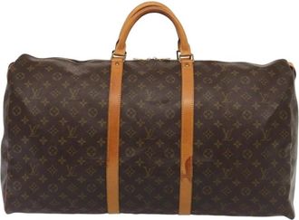 Louis Vuitton Pre-owned Weekend Bags, female, Brown, Size: ONE SIZE Pre-owned Monogram Keepall Travel Bag