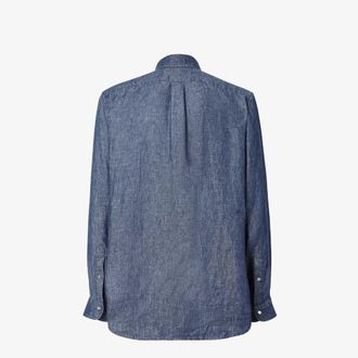 Fendi Denim Button-Down Shirt - Blue