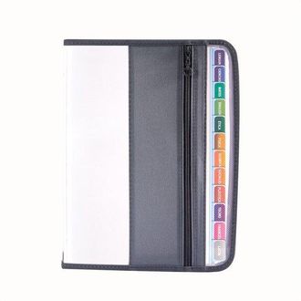 OEM Organizador De Documentos Expandible - 13 Compartimentos - Carpeta Acorde&oacute;n A4 - Con Cremallera - Carpeta Expandible - Carpeta De Almacenamiento